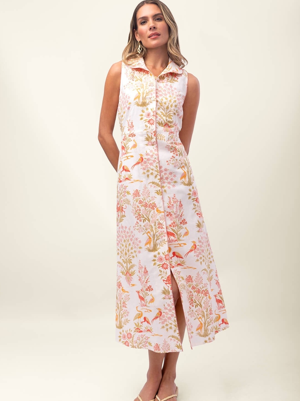 Spartina Renee Shirtdress In Castillo Toile. Size small